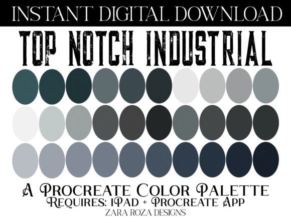 Download Top Notch Industrial Procreate Palette - Procreate Collection