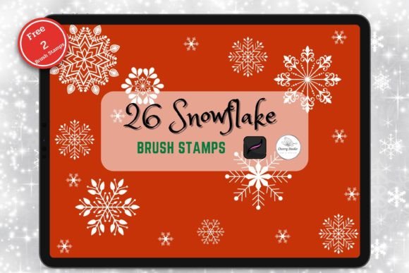 Download Snowflake Brush Stamp Procreate - Procreate Collection