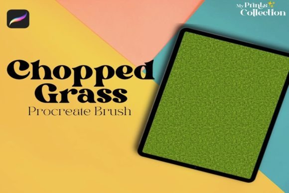 Download Procreate Chopped Grass Single Brush - Procreate Collection